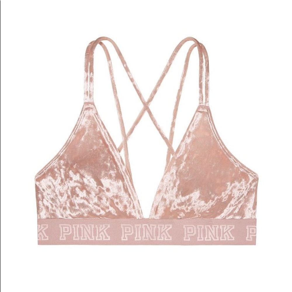 Victoria’s Secret PINK Velvet Triangle Bralette